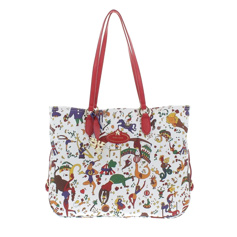 Piero Guidi Magic Circus shopping bag with zip fastener
