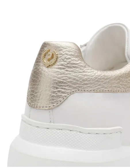 Pollini sneakers white-black-platinum