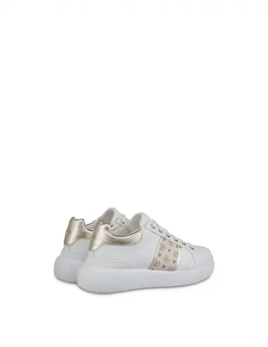 Pollini scarpa donna bianco-platino