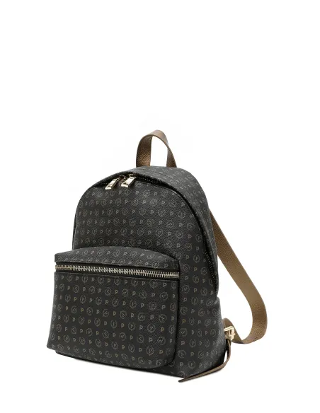 Pollini Heritage Damenrucksack schwarz-bronze