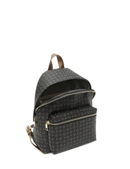 Pollini Heritage Damenrucksack schwarz-bronze