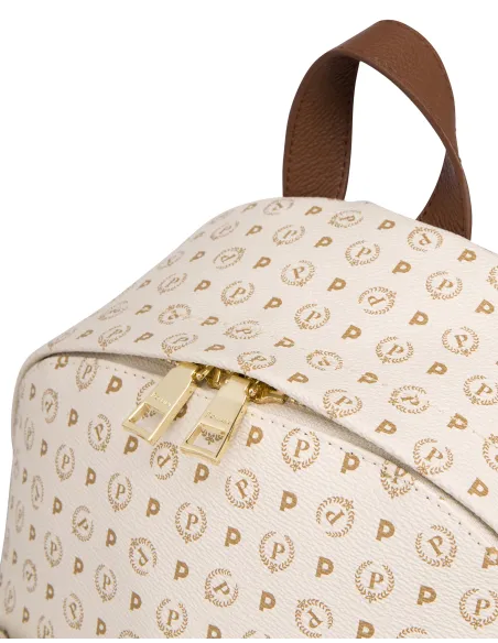 Zaino donna Pollini Heritage avorio-marrone