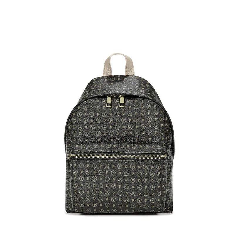 Pollini Women's backpack black-ivory