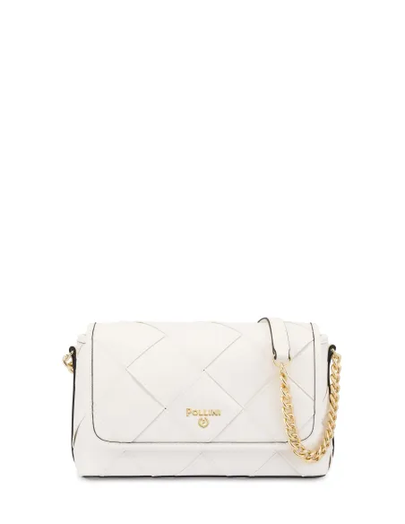 Pollini Tasche mit Klappe weiß