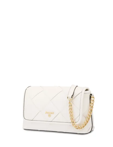 Pollini Tasche mit Klappe weiß