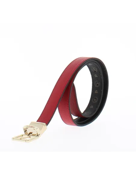 Pollini Doubleface Damengürtel schwarz-rot