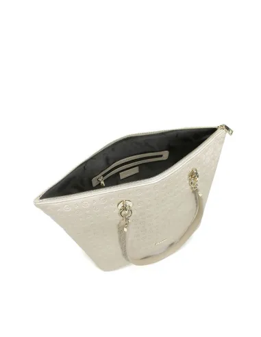 Shopping in pelle Pollini embossed...