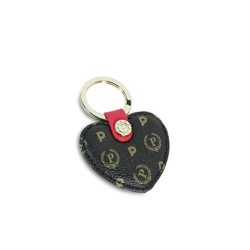Pollini heritage keychain black-red