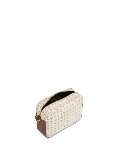 Pollini Small shoulder bag ivory-brown