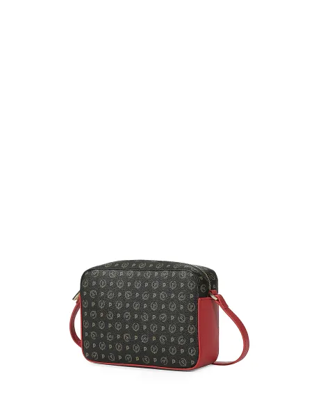Pollini Small shoulder bag black-red
