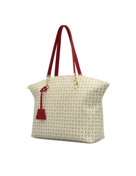 Pollini Heritage Einkaufstasche elfenbein-rot