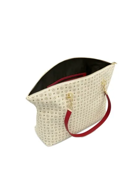 Pollini Shopping bag ivory-red