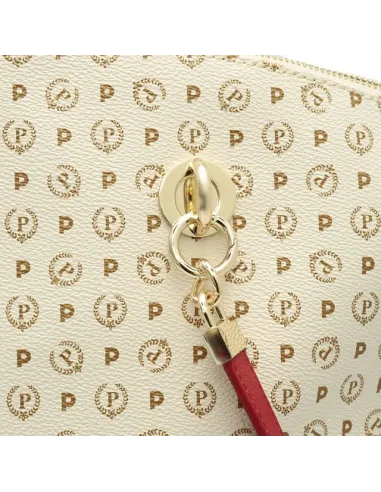 Pollini Shopping bag ivory-red