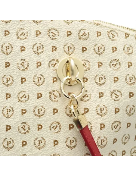 Pollini Shopping bag ivory-red