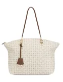 Borsa shopping Pollini Heritage avorio-marrone