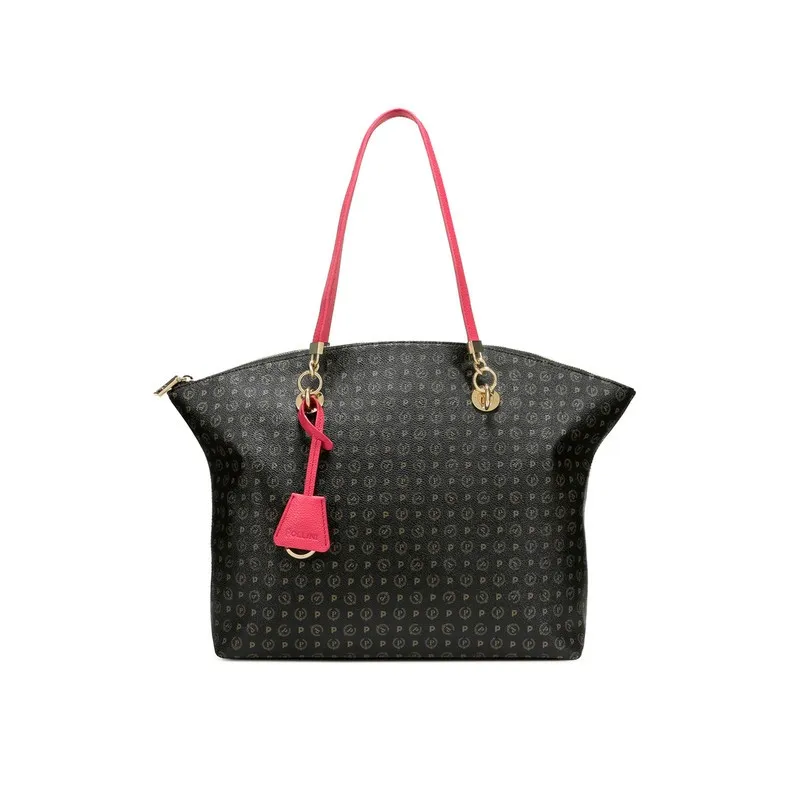 Pollini Shopping bag black-fuchsia