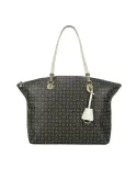 Borsa shopping Pollini Heritage nero-avorio