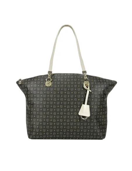 Pollini Shopping bag black-ivory