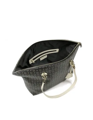 Pollini Shopping bag black-ivory