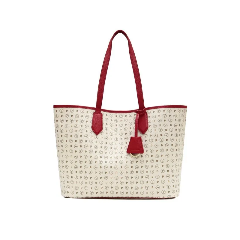 Pollini heritage Shopping bag heritage ivory-red