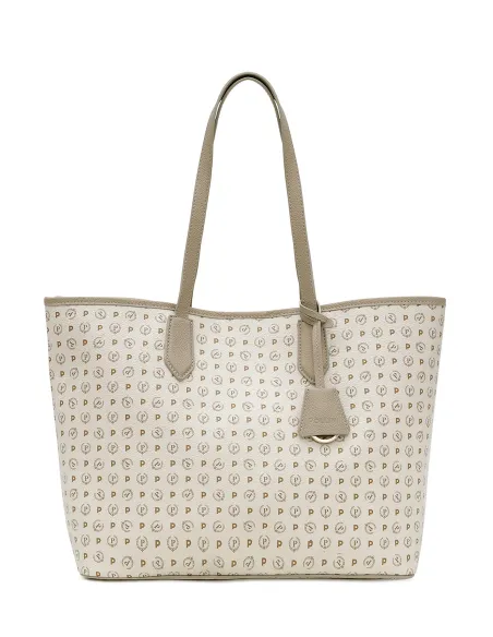 Shopping donna Heritage con apertura con magnete avorio-ghiaccio