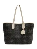 Pollini heritage Shopping bag black-ivory