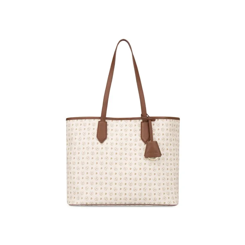 Pollini Heritage Damen-Einkaufstasche mit Magnetöffnung...