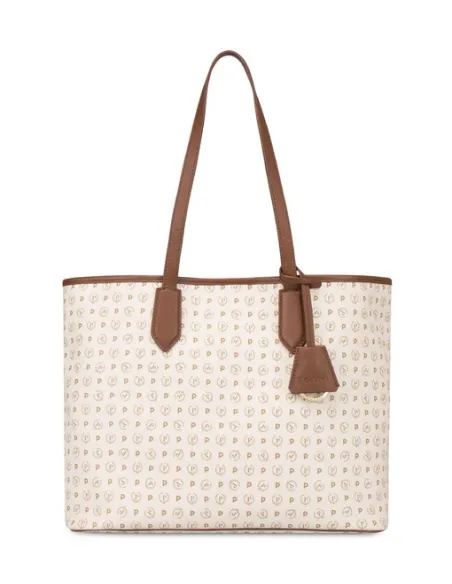 Pollini heritage Shopping bag ivory-brown