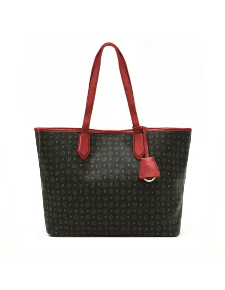 Pollini heritage Shopping bag black-red