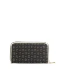 Pollini heritage women's wallet with zip black-ivory