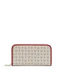 Pollini heritage women's wallet with zip ivory-red