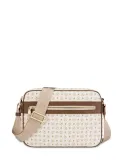 Pollini Shoulder bag with two zipped compartments ivory-brown