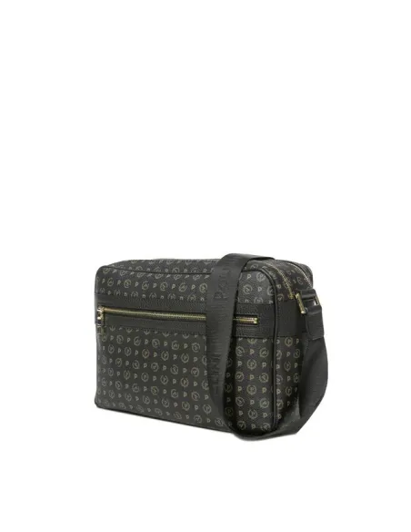 Pollini Shoulder bag with two zipped compartments black