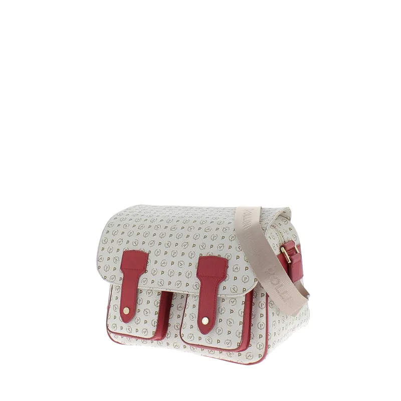 Pollini Heritage Reportertasche elfenbein-rot 2