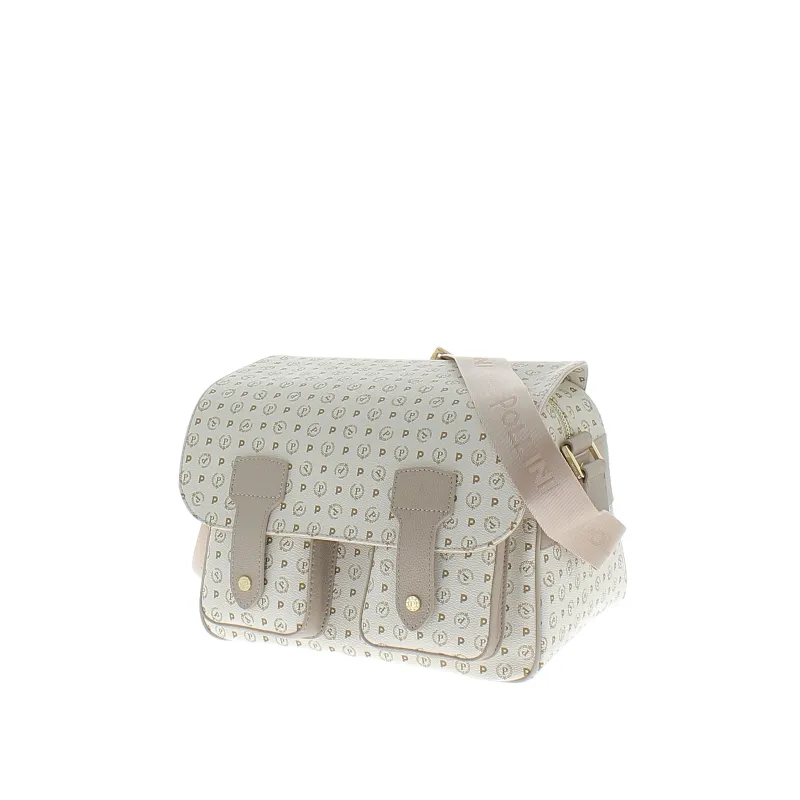 Pollini Shoulder bag with two frontal pockets ivory-ice 2