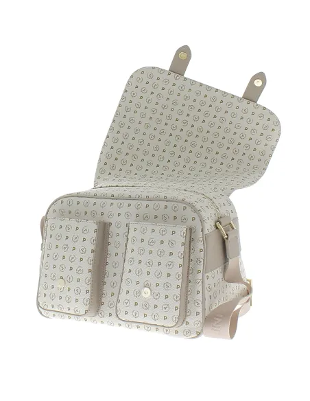 Borsa reporter Pollini Heritage avorio-ghiaccio