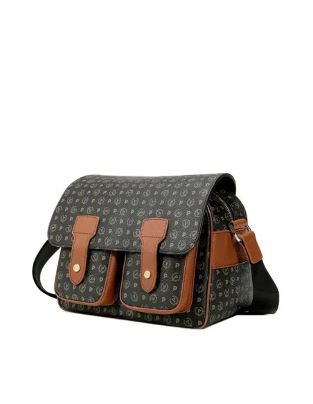 Borsa reporter Pollini Heritage nero-marrone