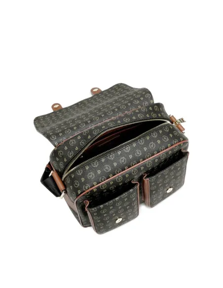 Pollini Heritage Reportertasche schwarz-braun
