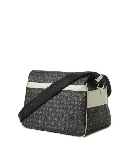Pollini Heritage Reportertasche schwarz-elfenbein