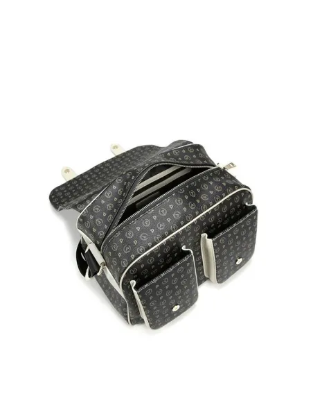 Pollini Heritage Reportertasche schwarz-elfenbein