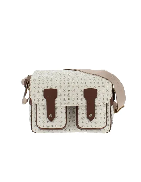 Pollini Heritage Reportertasche elfenbein-braun
