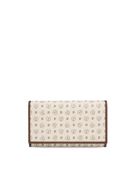 Pollini Heritage Geldbörse mit Klappe elfenbein-braun