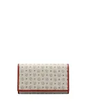Pollini heritage wallet large ivory-red