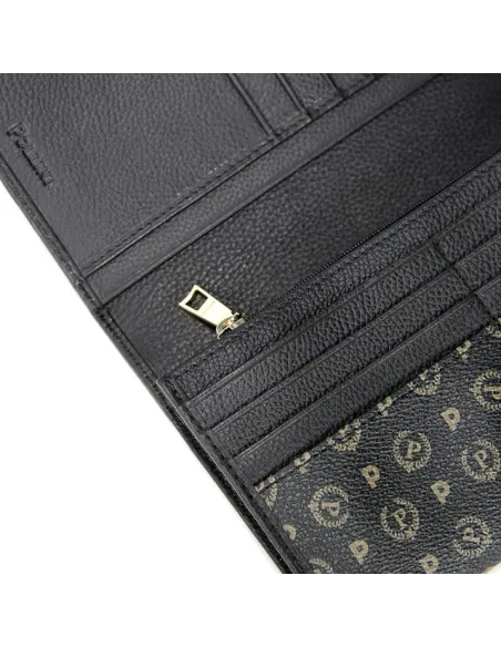 Pollini heritage wallet large black