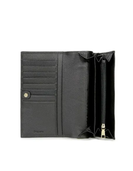 Pollini heritage wallet large black