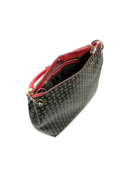 Pollini Heritage shoulder bag black-red