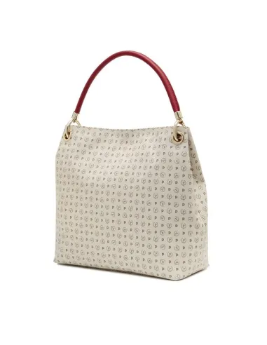 Pollini Heritage shoulder bag ivory-red