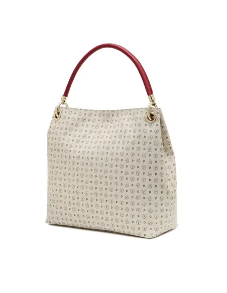 Pollini Heritage shoulder bag ivory-red
