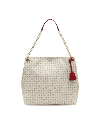 Pollini Heritage shoulder bag ivory-red