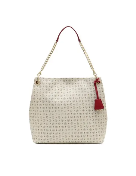 Pollini Heritage shoulder bag ivory-red